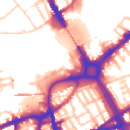 Daytime road noise heatmap for SW18 1DF