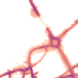 Night-time road noise heatmap for SW18 1DF