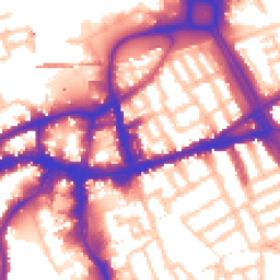 Daytime road noise heatmap for SW18 1DN