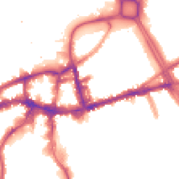 Night-time road noise heatmap for SW18 1DN