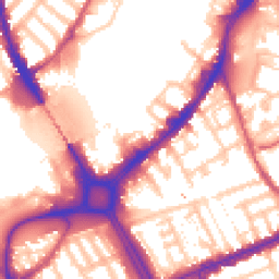 Daytime road noise heatmap for SW18 1GH