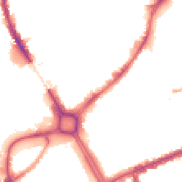 Night-time road noise heatmap for SW18 1GJ