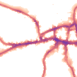 Night-time road noise heatmap for SW18 1HY