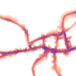 Night-time road noise heatmap for SW18 1HZ