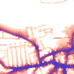 Daytime road noise heatmap for SW18 1NL