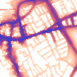 Daytime road noise heatmap for SW18 2DQ