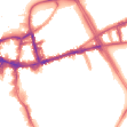 Night-time road noise heatmap for SW18 2DQ