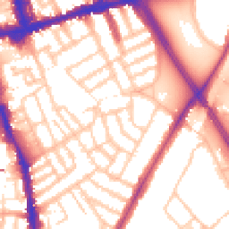 Daytime road noise heatmap for SW18 2DU
