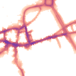 Night-time road noise heatmap for SW18 2HB