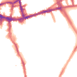 Night-time road noise heatmap for SW18 2LW
