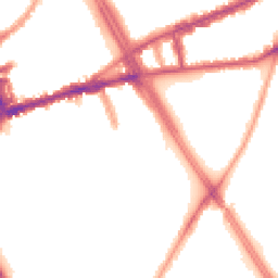 Night-time road noise heatmap for SW18 2NN