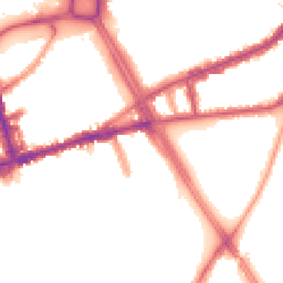 Night-time road noise heatmap for SW18 2QT