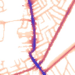Daytime road noise heatmap for SW18 3BJ