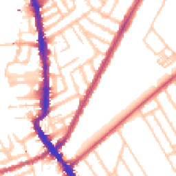 Daytime road noise heatmap for SW18 3DQ