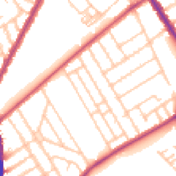 Daytime road noise heatmap for SW18 3HB