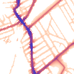 Daytime road noise heatmap for SW18 3QF