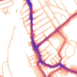 Daytime road noise heatmap for SW18 3TG