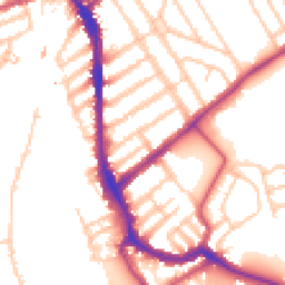 Daytime road noise heatmap for SW18 3TQ