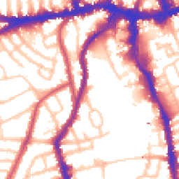 Daytime road noise heatmap for SW18 4AX