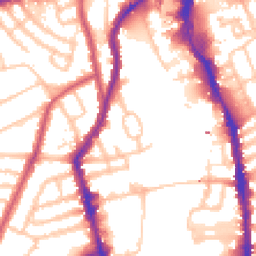 Daytime road noise heatmap for SW18 4BA