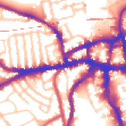 Daytime road noise heatmap for SW18 4JJ