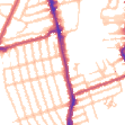 Daytime road noise heatmap for SW18 5AD