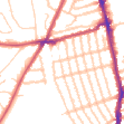 Daytime road noise heatmap for SW18 5BP