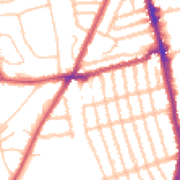 Daytime road noise heatmap for SW18 5BW