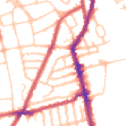 Daytime road noise heatmap for SW18 5RS