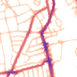 Daytime road noise heatmap for SW18 5RT