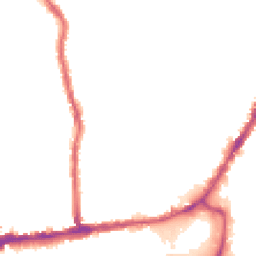 Night-time road noise heatmap for SW19 1AD
