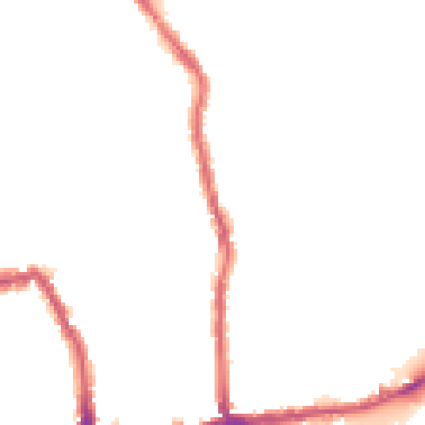 Night-time road noise heatmap for SW19 1AE
