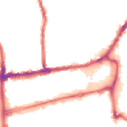 Night-time road noise heatmap for SW19 1AF