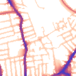 Daytime road noise heatmap for SW19 1AL