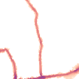 Night-time road noise heatmap for SW19 1AP