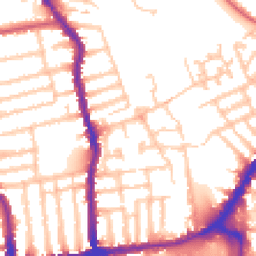 Daytime road noise heatmap for SW19 1AQ