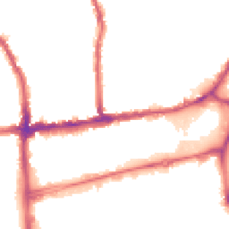 Night-time road noise heatmap for SW19 1BD
