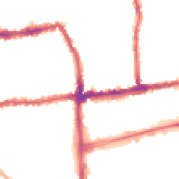 Night-time road noise heatmap for SW19 1BF