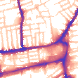 Daytime road noise heatmap for SW19 1BH