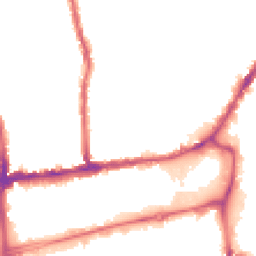 Night-time road noise heatmap for SW19 1BJ