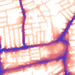 Daytime road noise heatmap for SW19 1BL