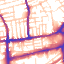 Daytime road noise heatmap for SW19 1BS