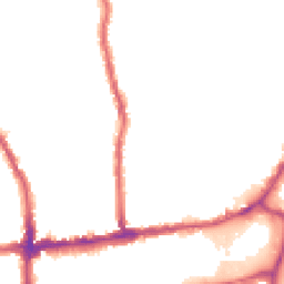 Night-time road noise heatmap for SW19 1BX