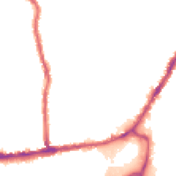 Night-time road noise heatmap for SW19 1BZ