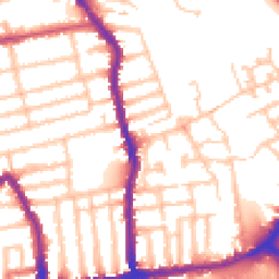 Daytime road noise heatmap for SW19 1DB