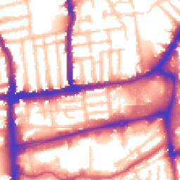 Daytime road noise heatmap for SW19 1DG