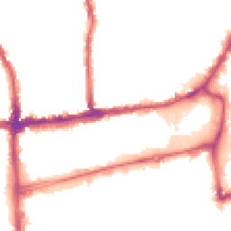 Night-time road noise heatmap for SW19 1DG