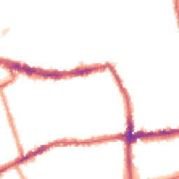 Night-time road noise heatmap for SW19 1FT