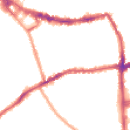 Night-time road noise heatmap for SW19 1LS