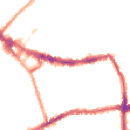 Night-time road noise heatmap for SW19 1QJ